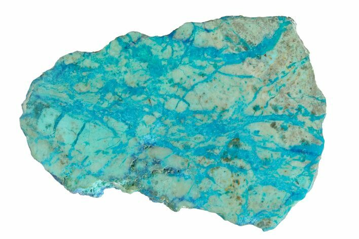 Polished Blue River Chrysocolla Section - Arizona #167529